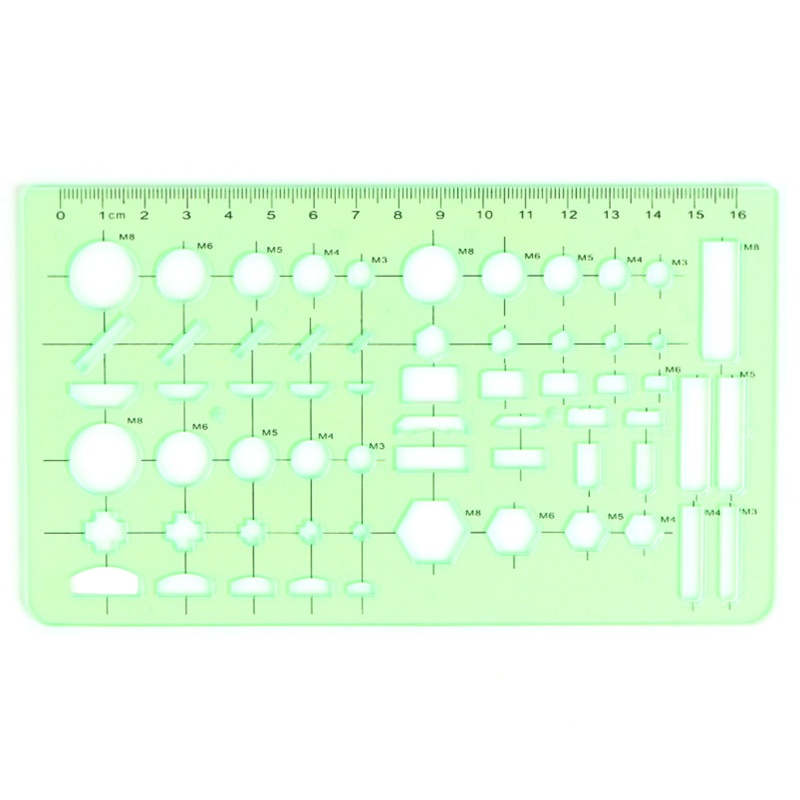 Thước Kẻ Hình Học Đa Năng Chống Biến Dạng Cho Học Sinh