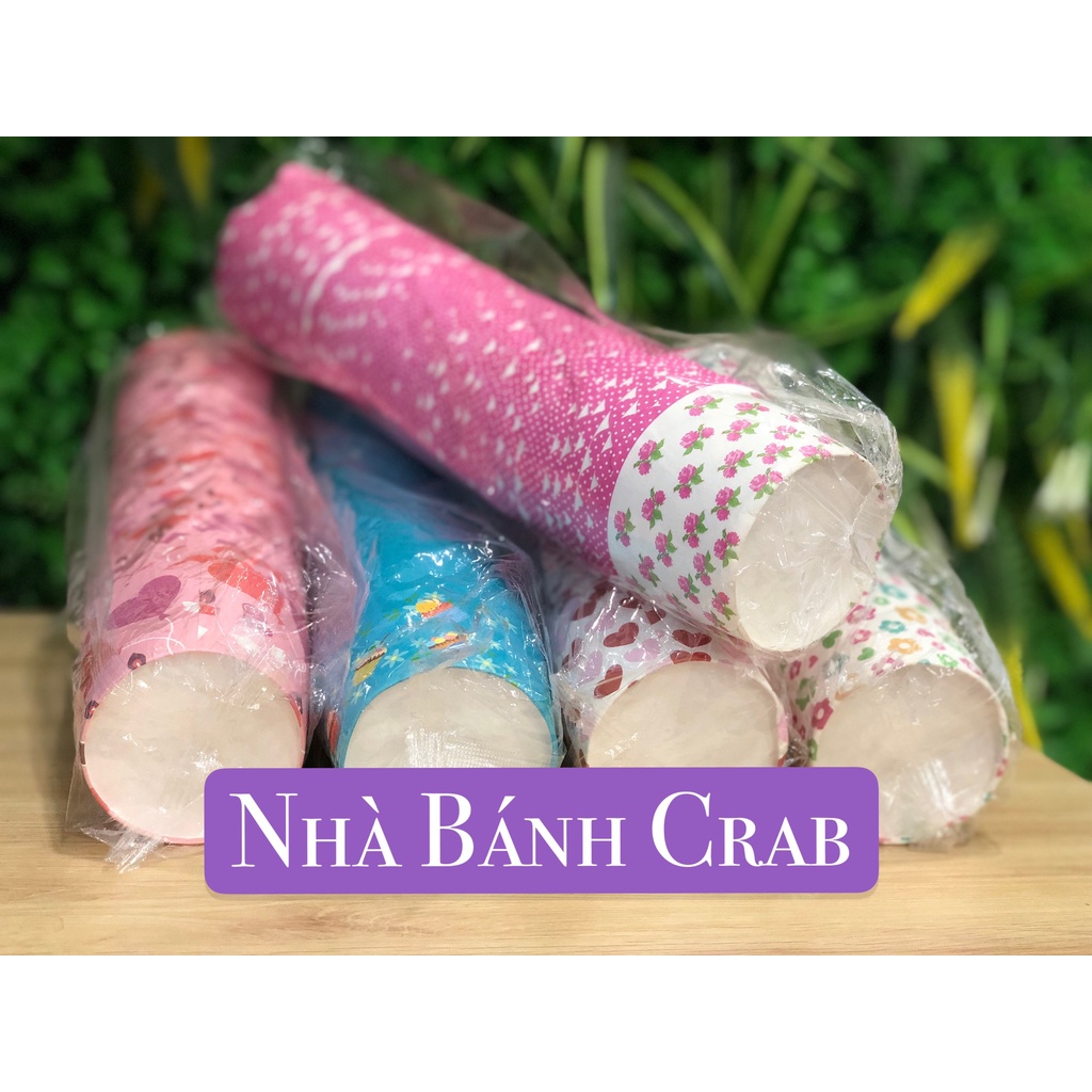 Bộ cốc giấy Cupcake nhiều màu sắc