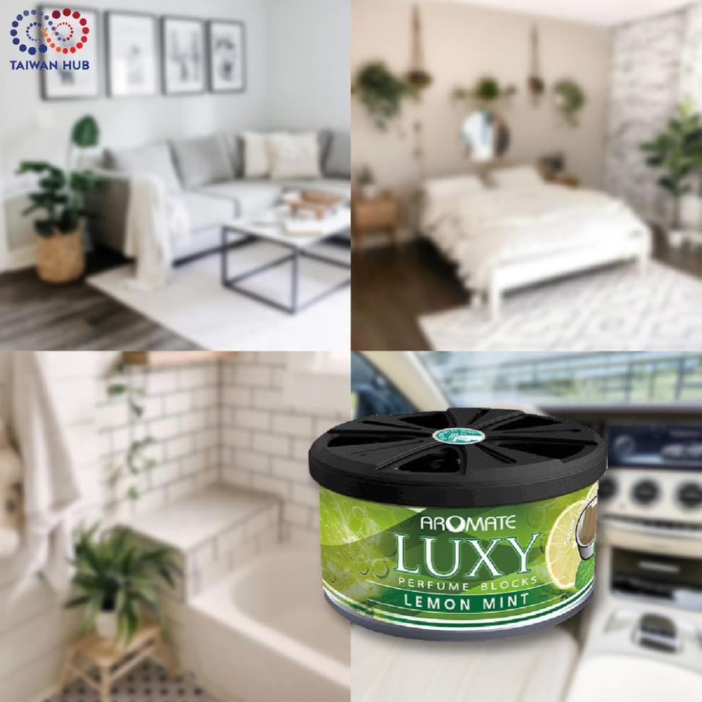 Sáp Thơm Phòng Hữu Cơ Nước Hoa Ô Tô Khử Mùi Xe Hơi Hương Chanh Bạc Hà AROMATE Đài Loan Chính Hãng Nhập Khẩu - Taiwan Hub