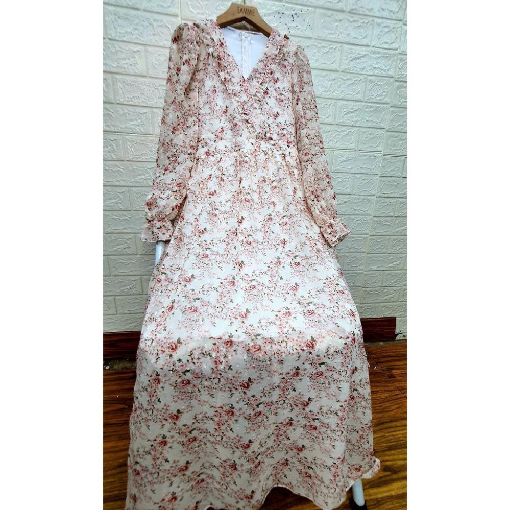 Váy Đầm Nữ Dài Tay Chất Voan 2 Lớp Cổ Bèo Màu Hồng - Chuyên Sỉ & Lẻ | BigBuy360 - bigbuy360.vn