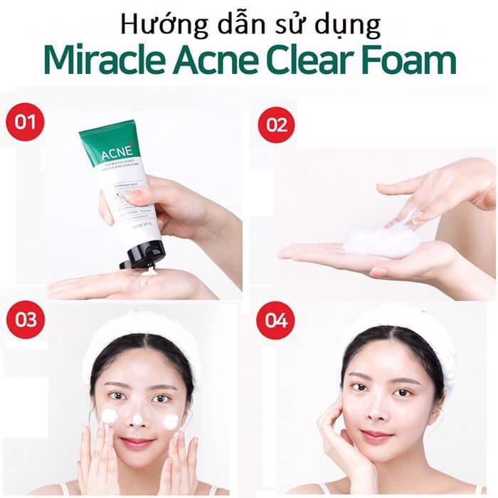 Sữa Rửa Mặt Some By Mi AHABHAPHA 30 Days Miracel Acne Clear Foam 100ml