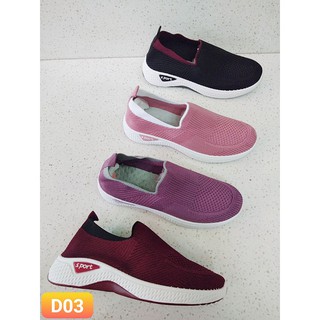 Giày Thể Thao, Xỏ Slip On Nữ Mã D03 và W336