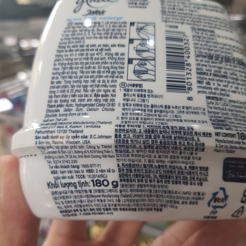 Sáp thơm Glade hương Hoa Oải hương (Lavender) 180g