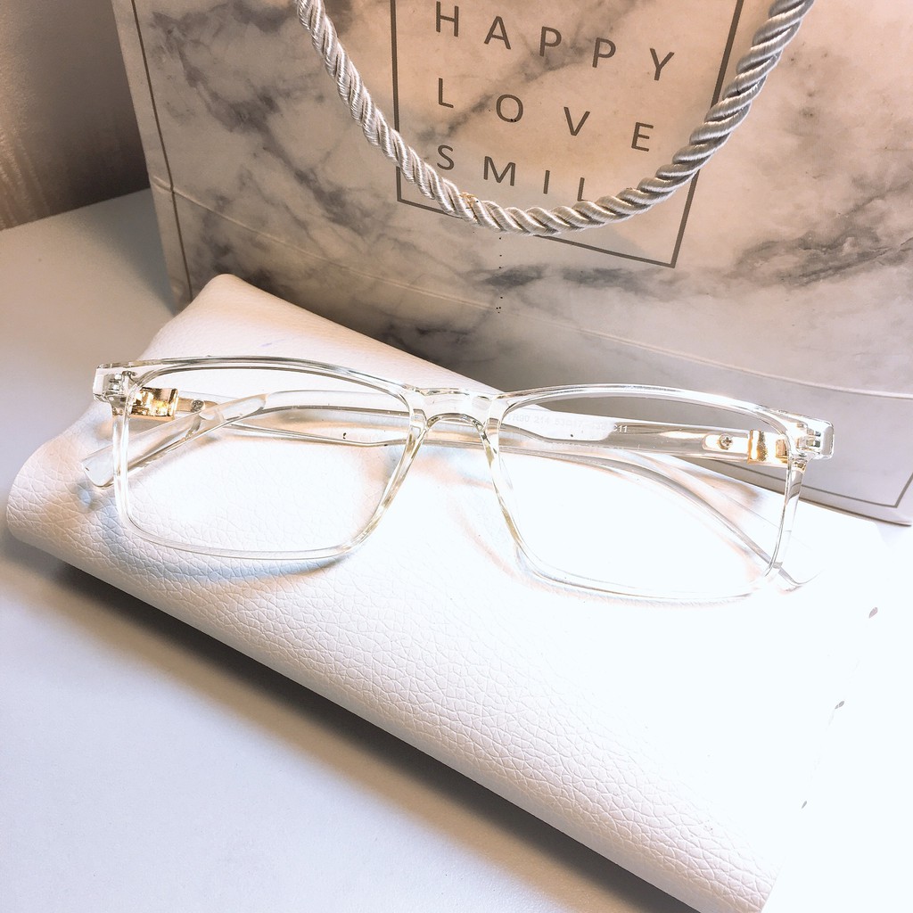 Gọng kính vuông nhựa dẻo 214 Anh Shop nhiều màu sắc nhận cắt độ theo yêu cầu | BigBuy360 - bigbuy360.vn