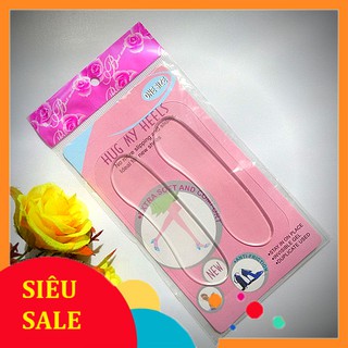 Miếng dán lót gót giày Silicon HUG MY HEELS chống đau gót chân, chống tụt gót- Set 2 miếng dầy