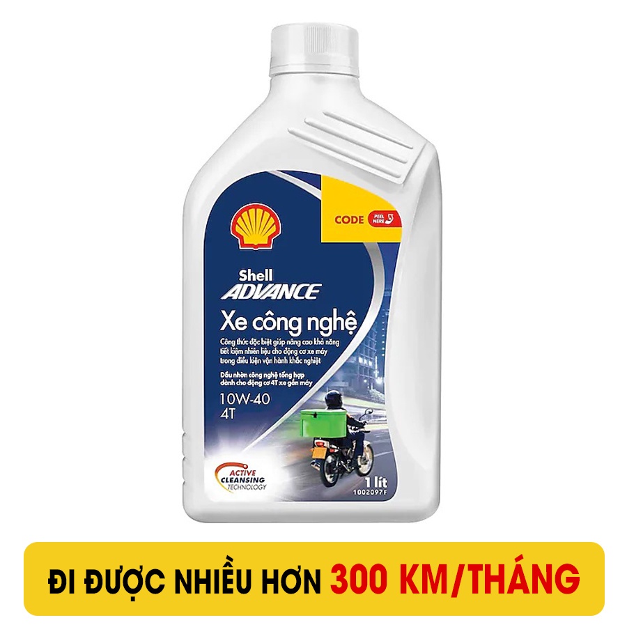 Nhớt Shell Xe Công Nghệ Xe Số 10W40