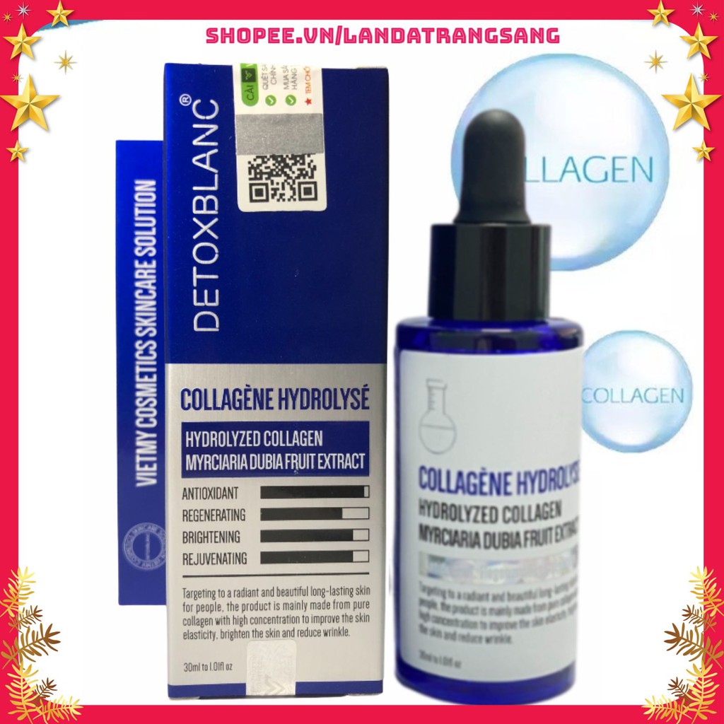 Serum trắng da ngừa lão hóa (collagen hydrolyse detox blanc)