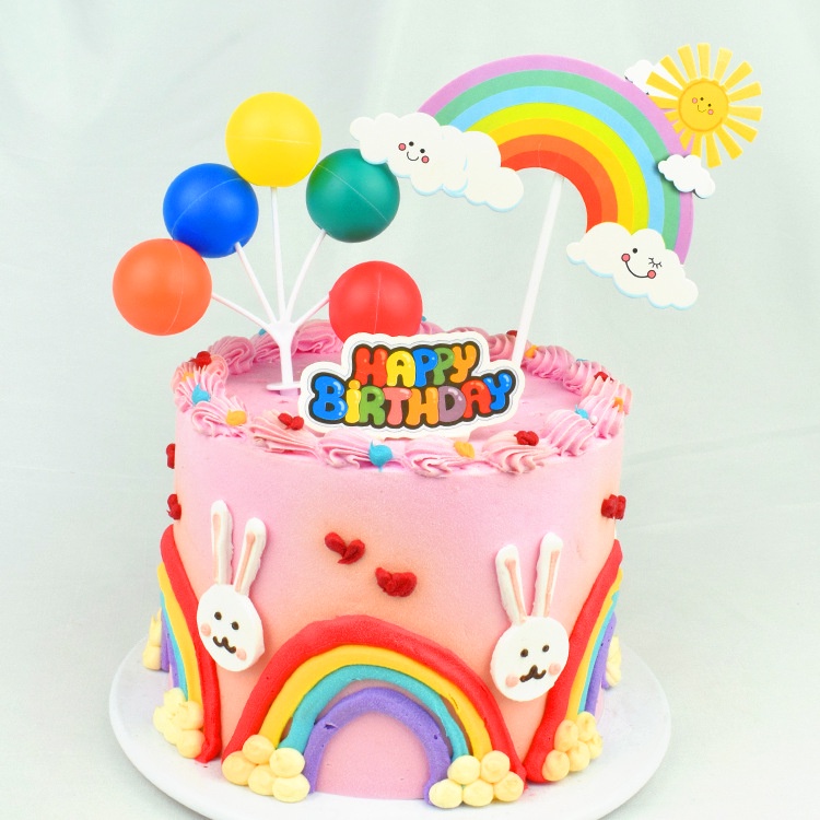 [SIÊU RẺ❤️] – Chùm bóng nhựa (Mix mẫu) - Trang trí bánh sinh nhật bánh kem