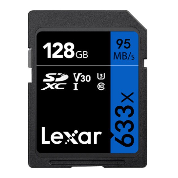 Thẻ Nhớ Lexar 633x 128gb Sdxc Lexar Sd 95mbs Ori Ae679
