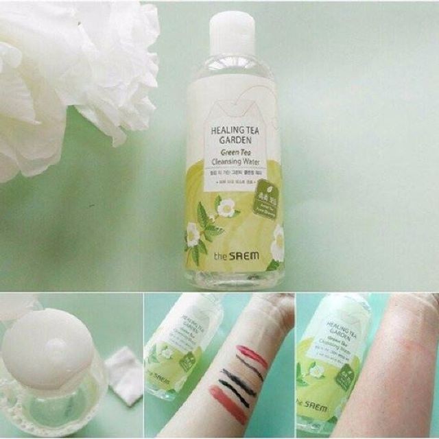 Nước Tẩy Trang Chiết Xuất Trà Xanh The Saem Healing Tea Garden Cleansing Water 300Ml