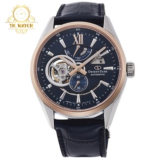 Đồng hồ nam orient cơ tự động star skeleton phiên bản limited 2019 mặt xanh, dây da, kính shapphire re-av0111l00b
