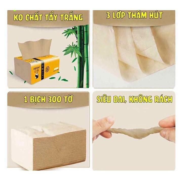 thùng giấy ăn gấu trúc sipiao 30 gói 1 thùng - kèm ảnh thật- giấy việt nam