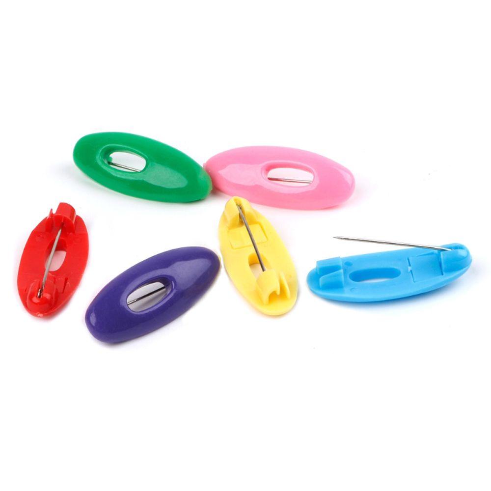 Set 6 Kẹp Nhựa Hình Oval Cố Định Khăn Choàng An Toàn Cho Bé