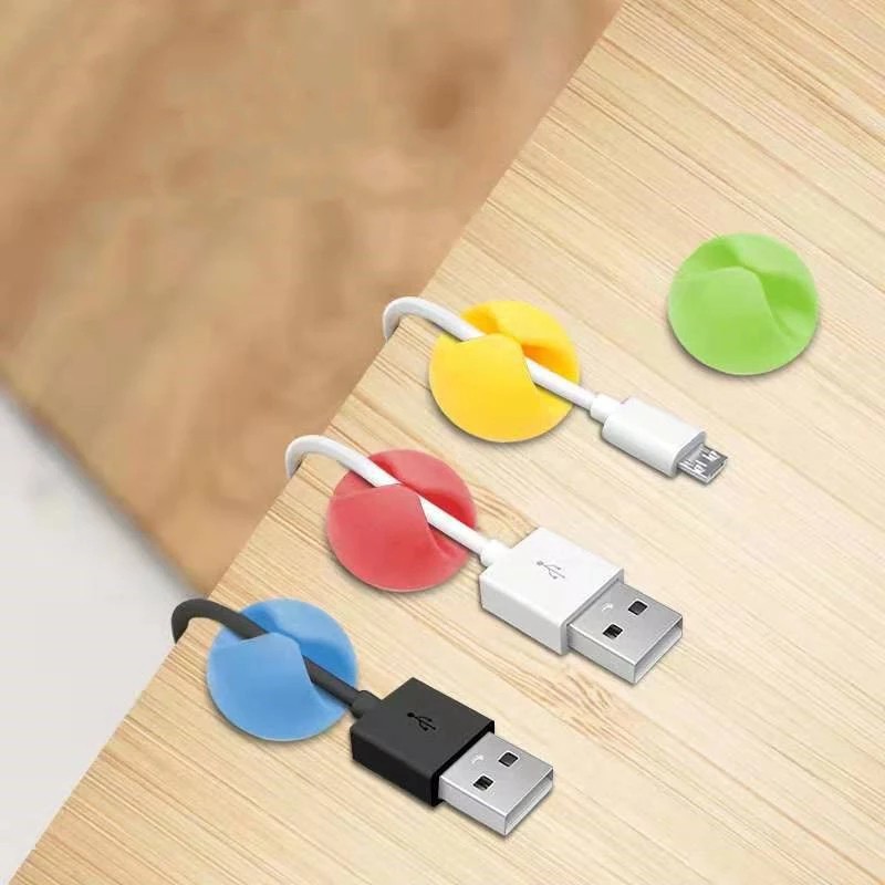 Dụng cụ kẹp giữ cáp Suntaiho F1 bằng silicon cho dây USB / chuột / tai nghe đa năng để bàn số lượng tùy chọn