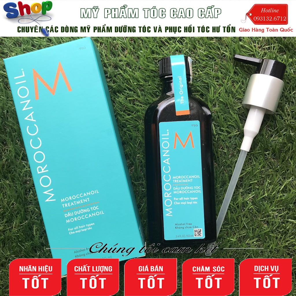 [Moroccanoil-chính hãng] Tinh dầu dưỡng moroccanoil 100ml (lô mới sx 2/2021) tặng xả khô 20ml