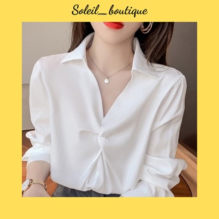 Áo sơ mi, áo sơ mi trắng, sơ mi nữ công sở Soleil Boutique