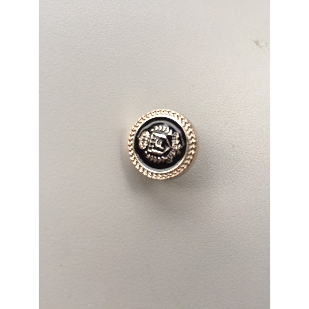 Set 10 Nút Kim Loại Nhiều Họa Tiết Phong Cách Anh Quốc Cổ Điển Dùng Trang Trí Quần Áo