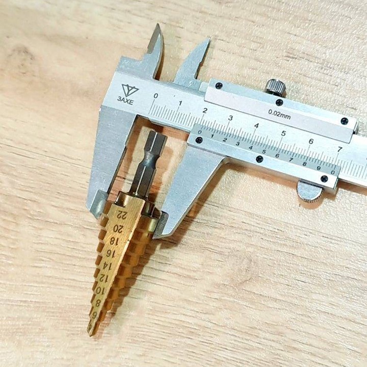 3 mũi khoan, Bộ 3 mũi khoan bước phủ titanium thép gió 4-20