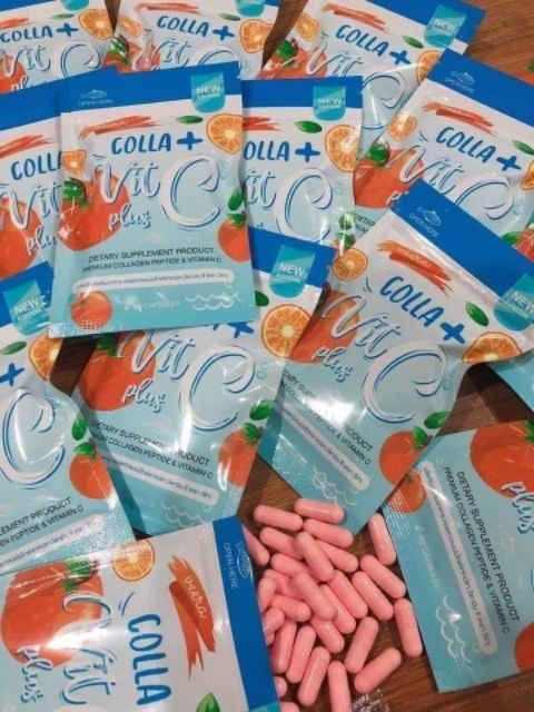 Viên uống trắng da colla + vitamin c