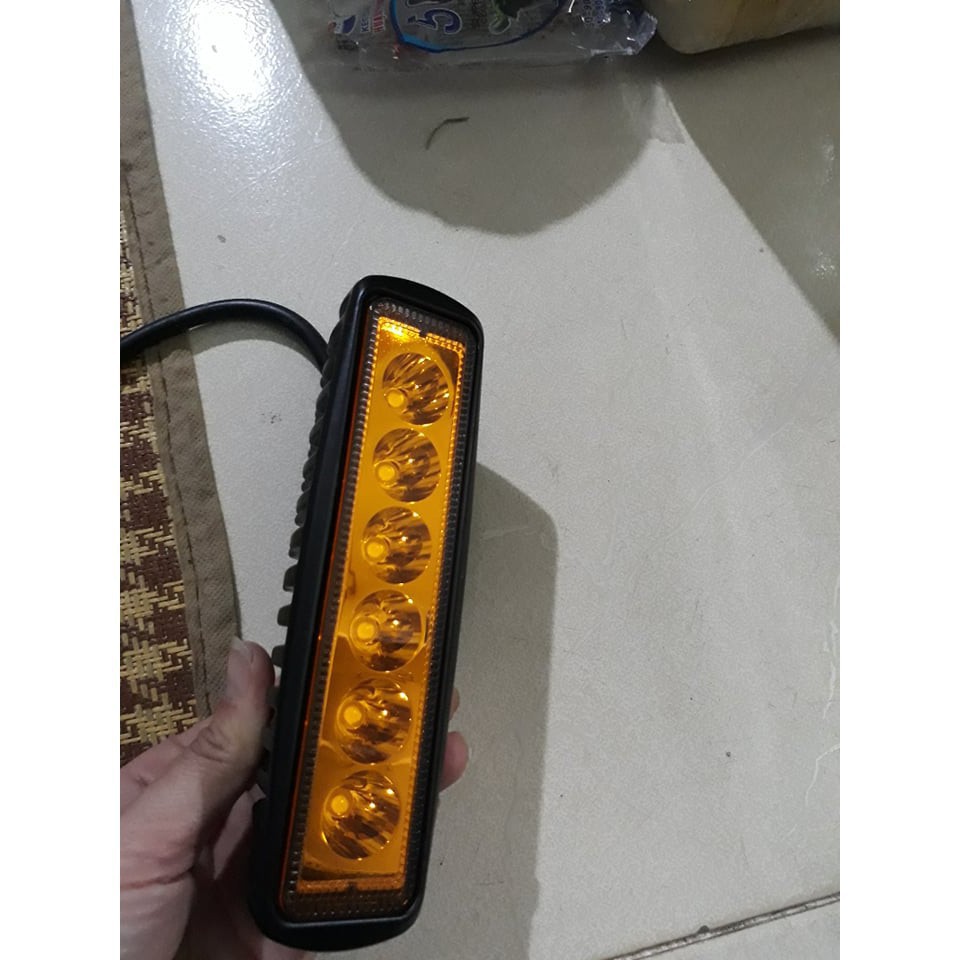 Đèn led trợ sáng 6 mắt 1 hàng RUNLAI