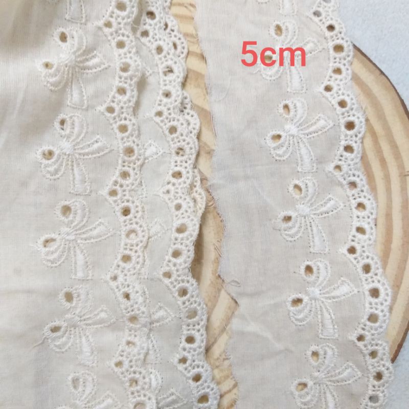 Ren thô boi , màu kem  và màu kem đậm , size 1.7cm đến 5 cm .