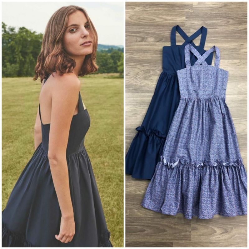 Đầm boho Hobbs cổ yếm