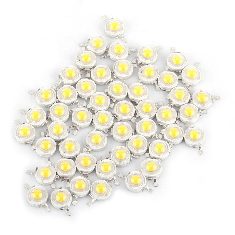 120 Bóng Đèn Led 1w 6000k Ánh Sáng Trắng