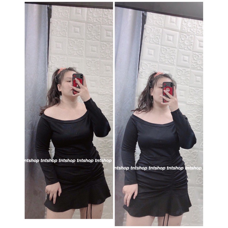 ĐẦM BẸC VAI ĐUÔI CÁ [ TNT Shop Bigsize 60kg - 90kg ] Ảnh thật 100%