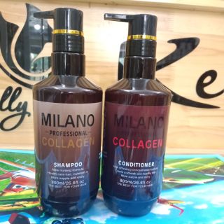 Dầu gội, xả Milano Collagen 800ml