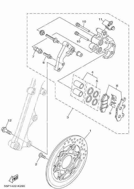 Bố đĩa Elig Nouvo 1 2 3 , Jupiter V, Smash, Viva , Shogun R 125, FX..