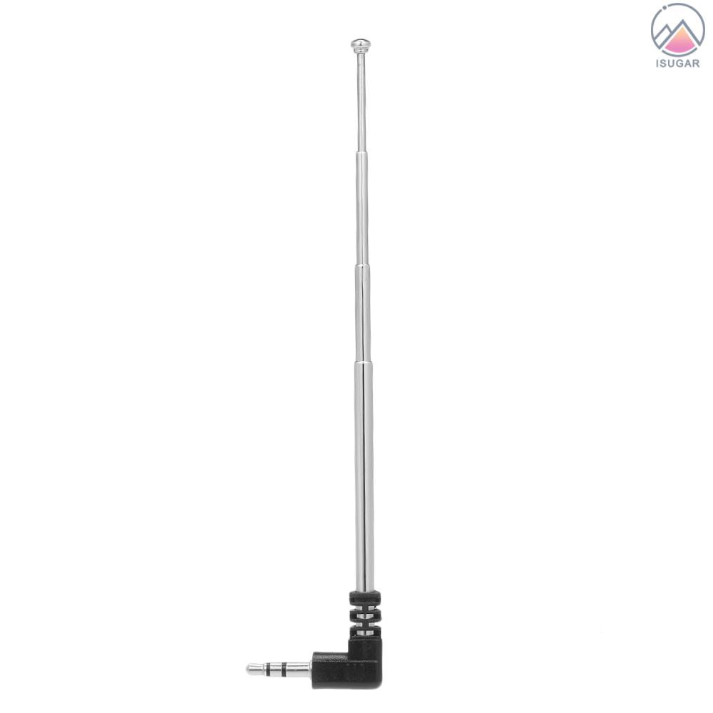 Ăng-ten đài FM cổng 3,5 mm có thể thu vào 4 đoạn hình chữ L 240mm | BigBuy360 - bigbuy360.vn