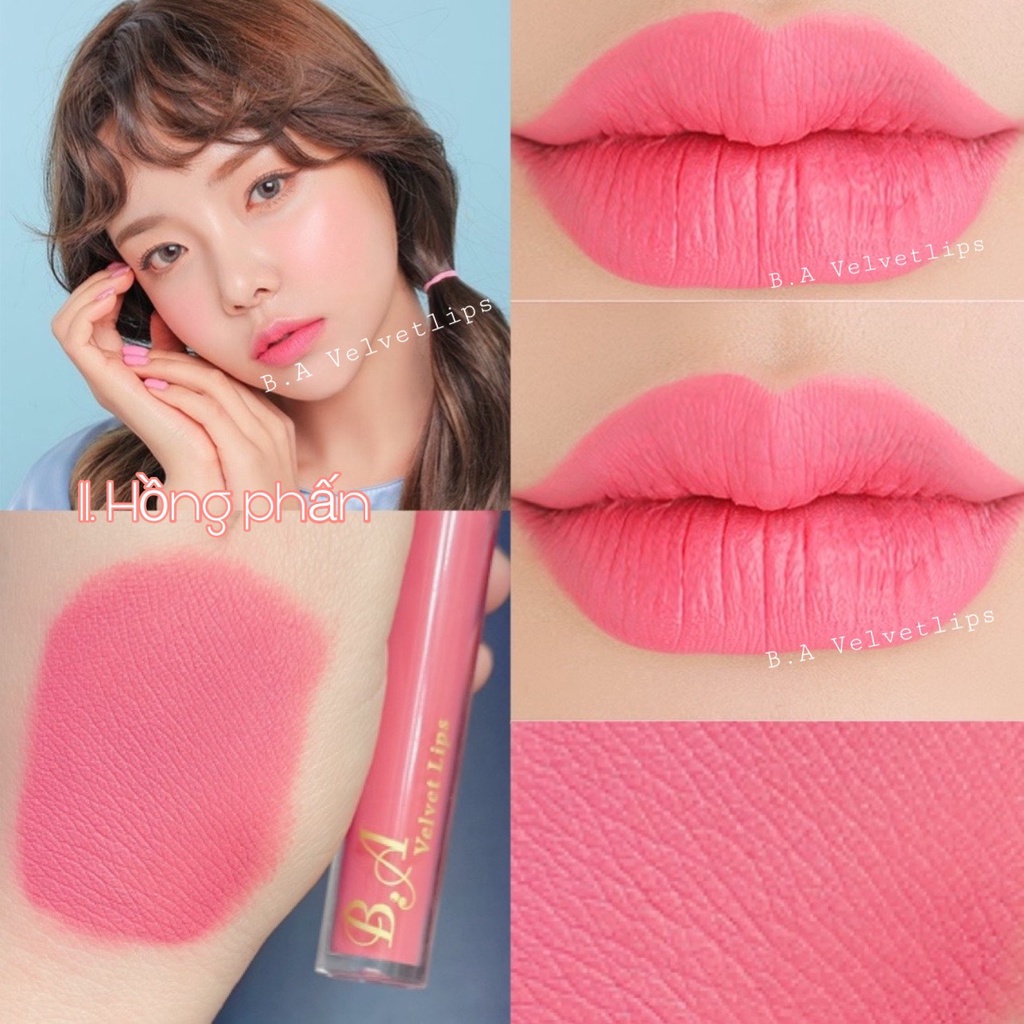 [Hồng Phấn ]Son Cao Cấp Dolly Velvet Lips Blue Classic 2022 Màu Hồng Phấn