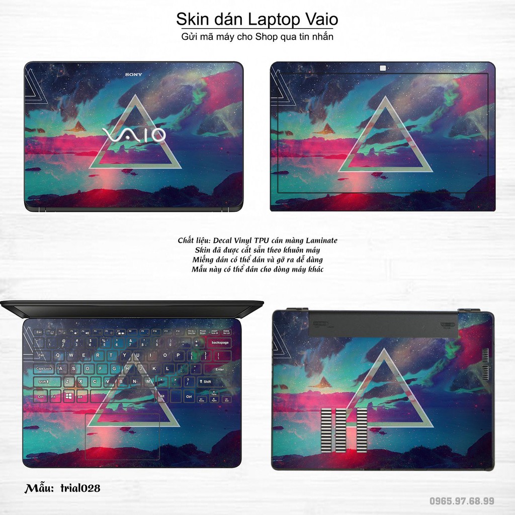 Skin dán Laptop Sony Vaio in hình Đa giác nhiều mẫu 5 (inbox mã máy cho Shop)