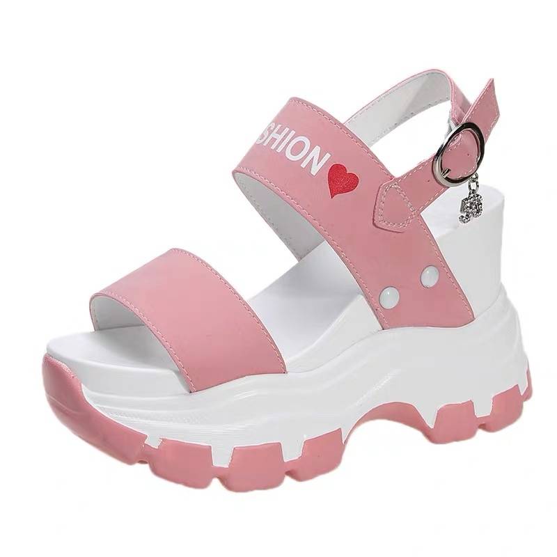 Giày Sandal Đế Xuồng Dày Thời Trang Mùa Hè Mới 2021 10cm