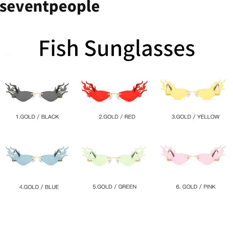 Sang Trọng Kính Mát Hình Ngọn Lửa Cá Tính Cho Nữ | BigBuy360 - bigbuy360.vn