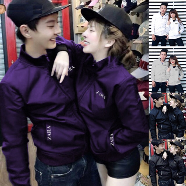 Áo Khoác Cặp Dù Nam Nữ  (Size L - XL) 