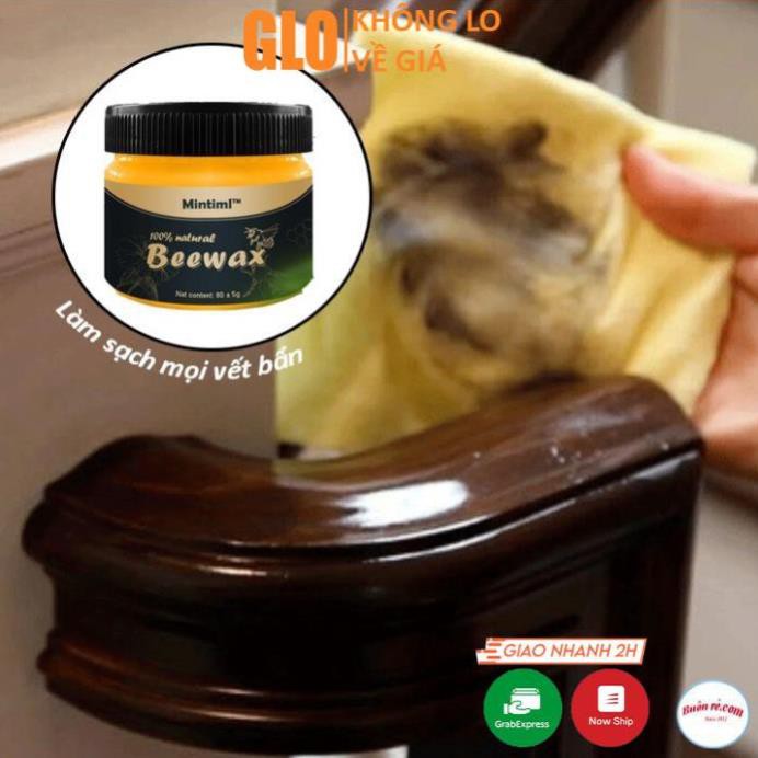 Sáp ong Beewax Đánh Bóng Sàn Gỗ Đồ Gỗ GloMart