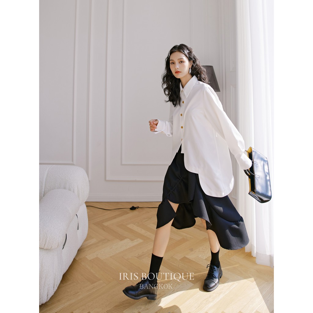 Iris Boutique IS040 White wave -Áo sơ mi