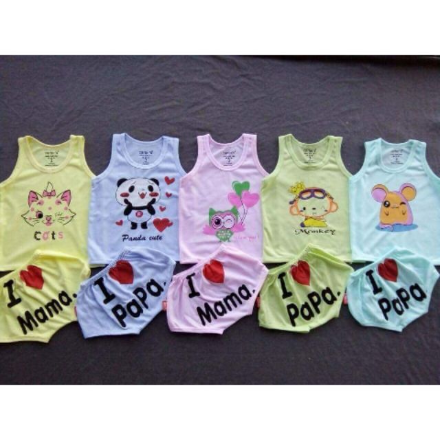 Set chip 5 bộ carter cotton 2 chiều bé trai và gái