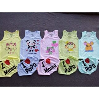 Set chip 5 bộ carter cotton 2 chiều bé trai và gái