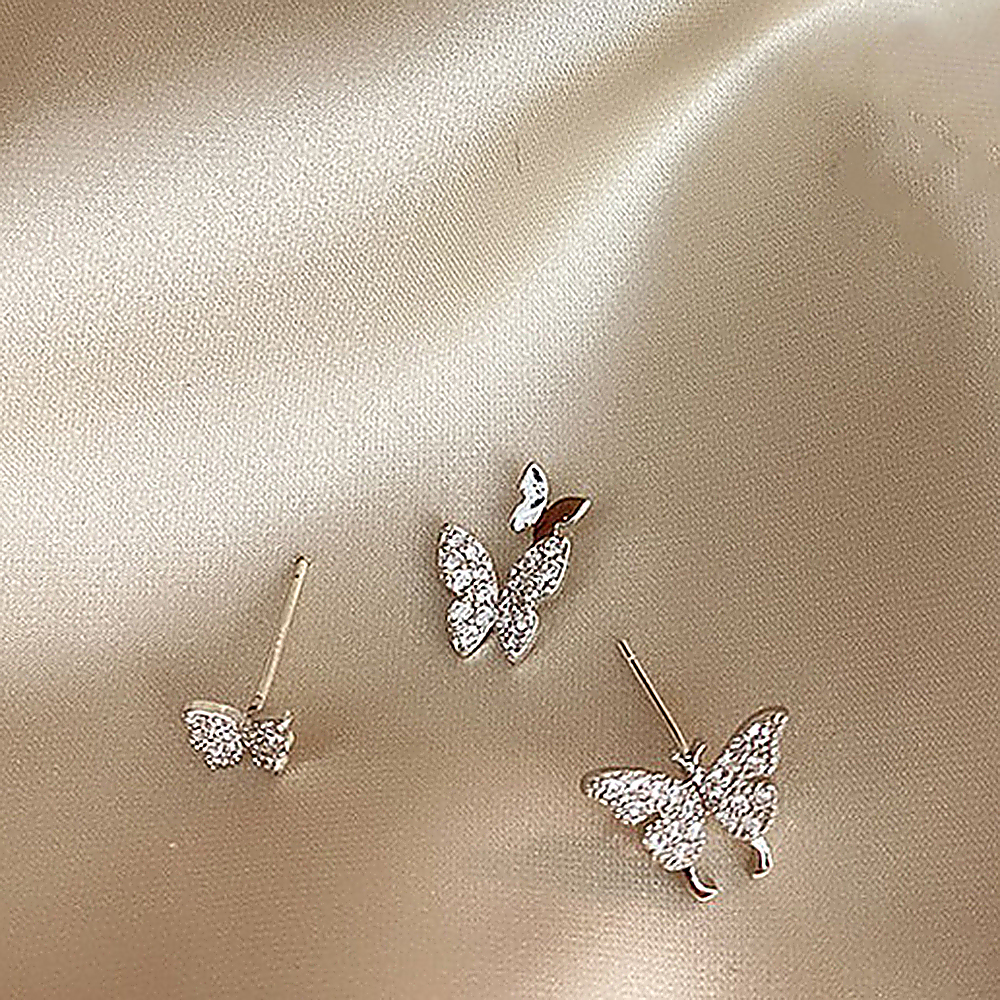 Khuyên Tai Nữ Trang Tạo Hình Cánh Bướm Độc Đáo