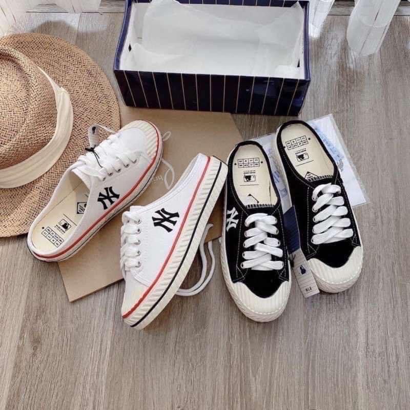 Sục NY thêu chữ đạp gót thể thao thời trang [Siêu Sales]