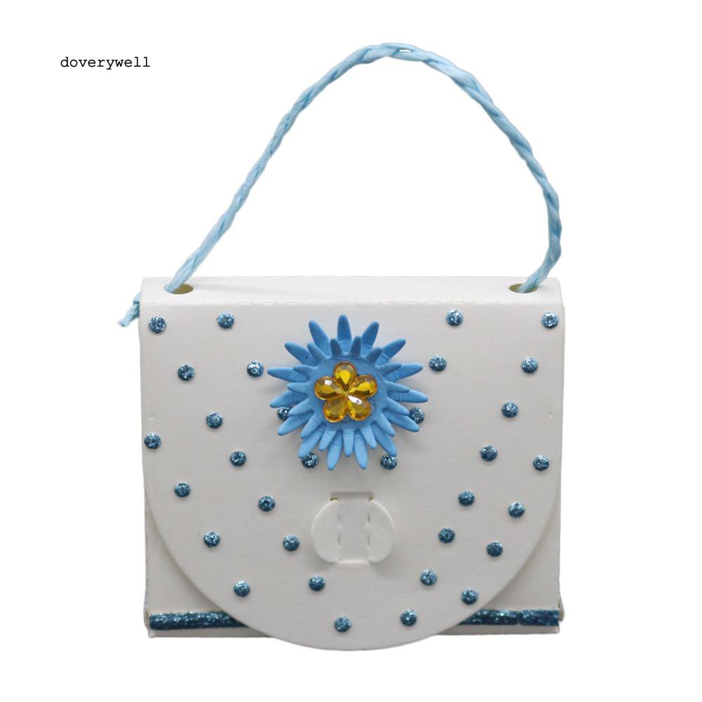 Khuôn cắt giấy gấp hình hộp quà dễ thương