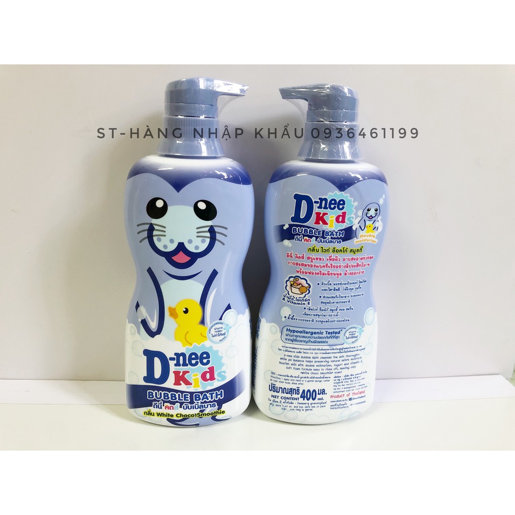 chai Sữa tắm gội  trẻ em hình thú Dnee kid 400ml thái lan.