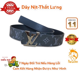 Thắt lưng, dây nịt nam mặt LV chất liệu da bò size 3.5cm hoạ tiết thời trang - M3518
