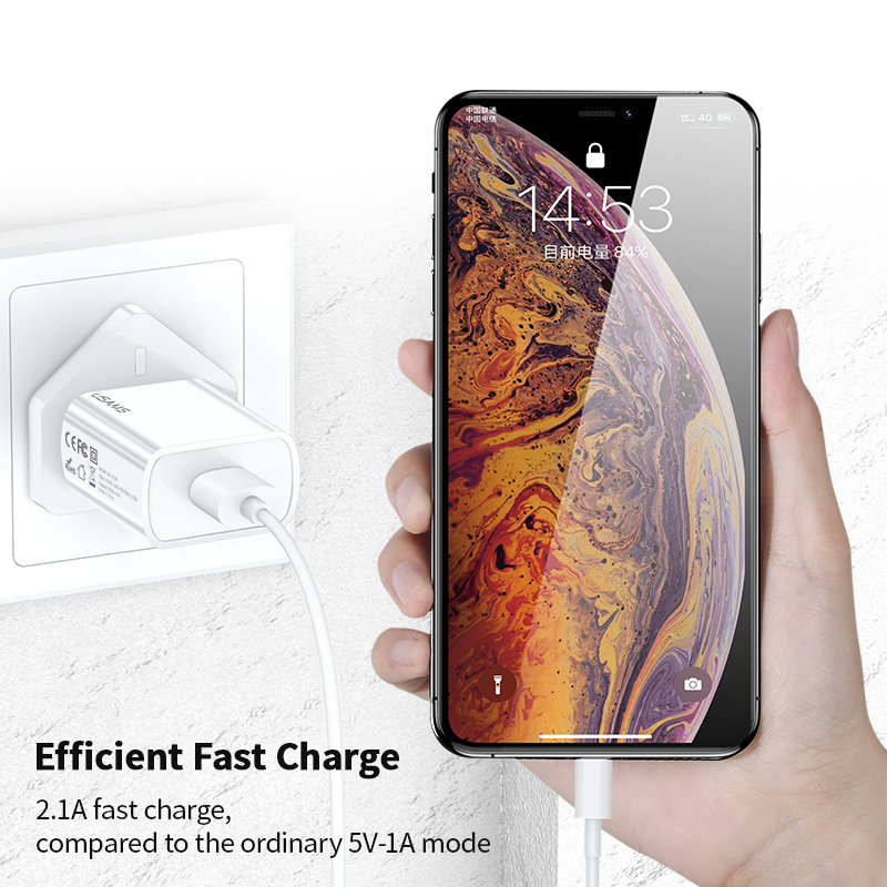 Đế Sạc Nhanh Usams 2.1a Cho Điện Thoại Ios