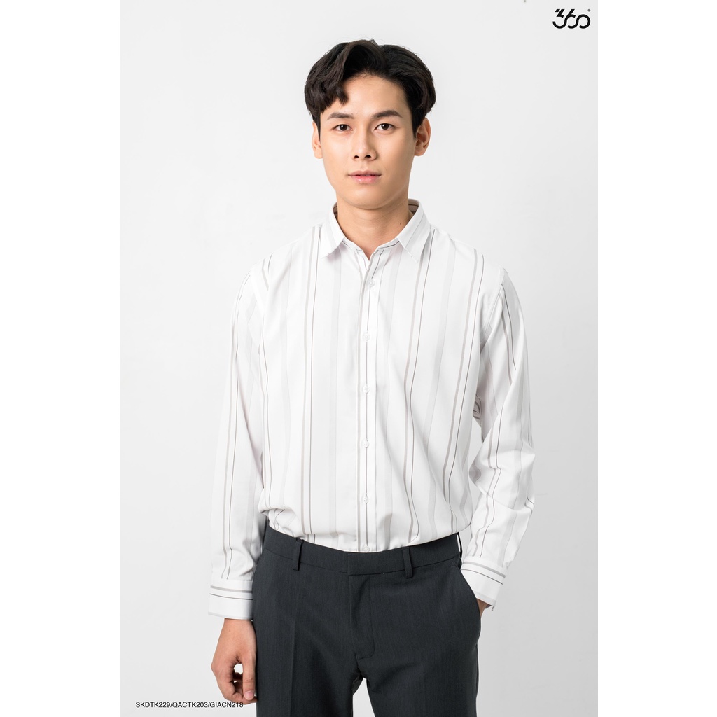 Áo sơ mi kẻ sọc cổ bẻ local brand 360Boutique chất liệu cao cấp - SKDTK229 | BigBuy360 - bigbuy360.vn