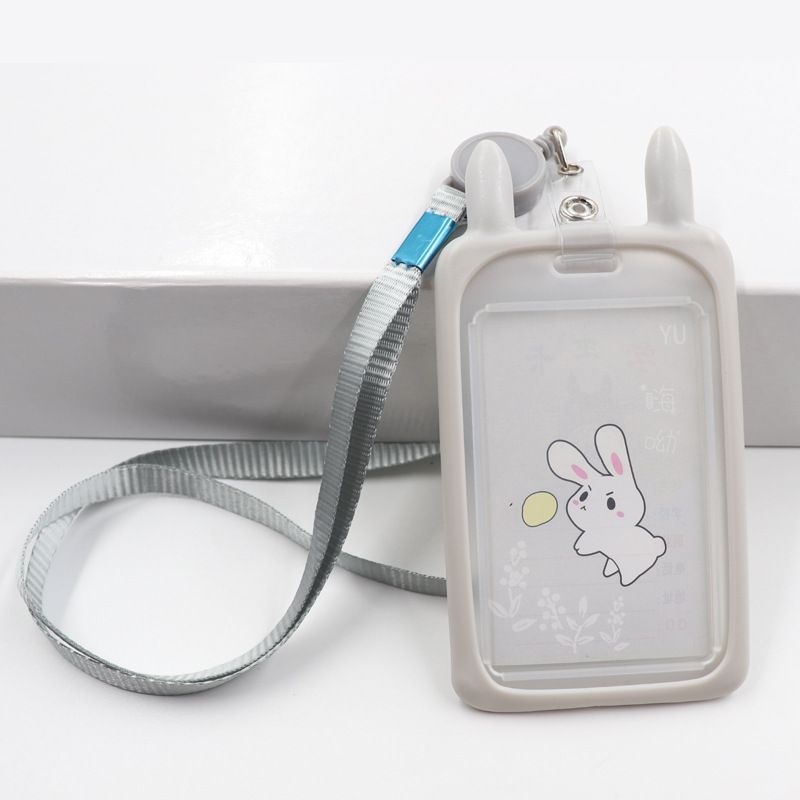 Dây Bao Đựng Thẻ Tên TAI THỎ DÂY RÚT , Dây Đeo Thẻ Học Sinh, Sinh Viên, Nhân Viên Dễ Thương