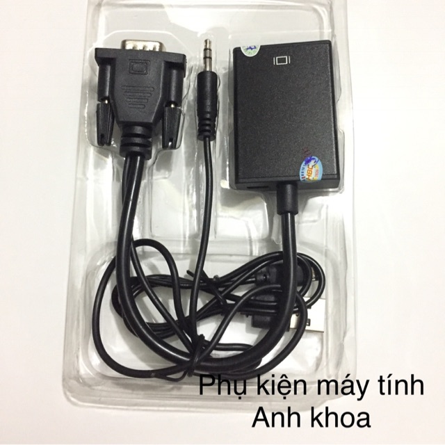 Cáp chuyển vga sang hdmi có âm thanh