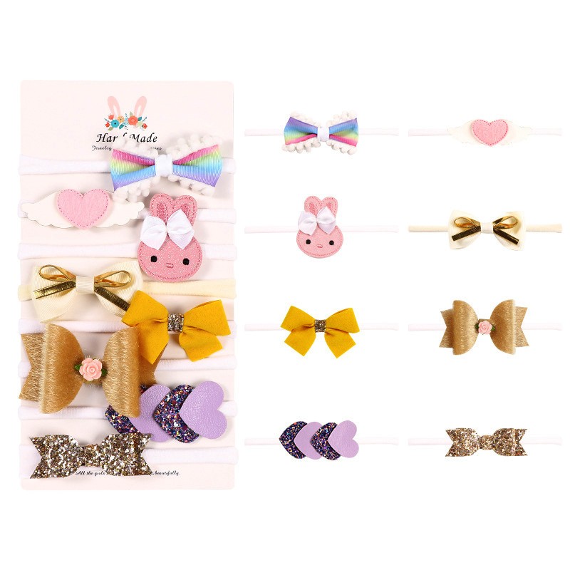 Set 8 Băng Đô Hoa Xinh Xắn Dành Cho Bé Gái